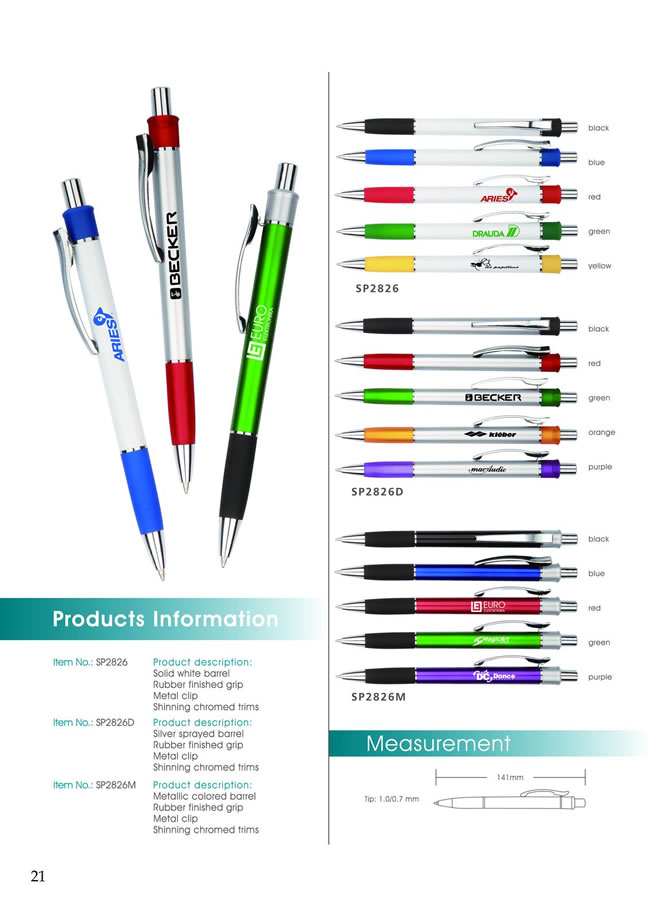 Maxmore Trading Co., Ltd. Plastic Pen series